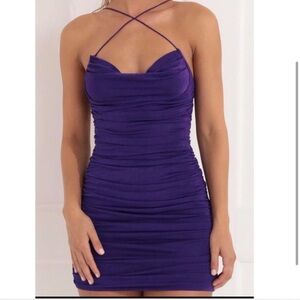 Elegant Purple Women's Dress